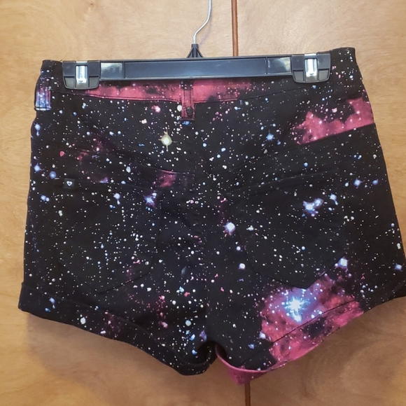 Blackheart high rise galaxy shorts - Picture 2 of 2